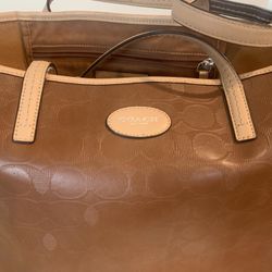Leather Coach Bag