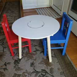 Kids Table And 2 Chairs 