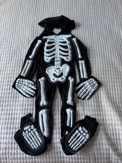Kids Skeleton Halloween Costume – Size 3–4T