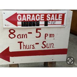 Garage Sale July 31-August 3