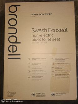 Brand new brondell swash bidet ecoseat