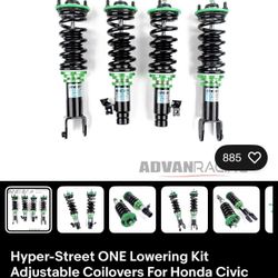 Hyper-Street ONE Lowering Kit Adjustable Coilovers For Honda Civic EK 1996-00