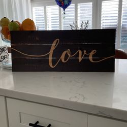 Love Wood Farmhouse Sign