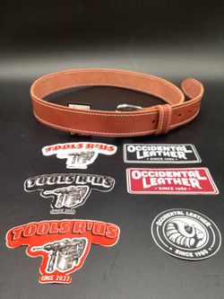OCCIDENTAL LEATHER WORKING MAN'S PANT BELT CHESTNUT**(FINANCIAMOS/WE FINANCE)**