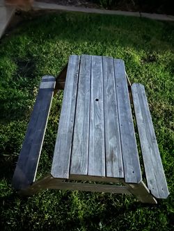 Kids Wooden Picnic Table