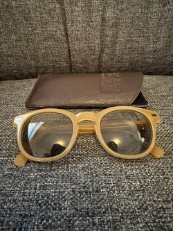 Old Focals Orange Icon Sunglasses with case