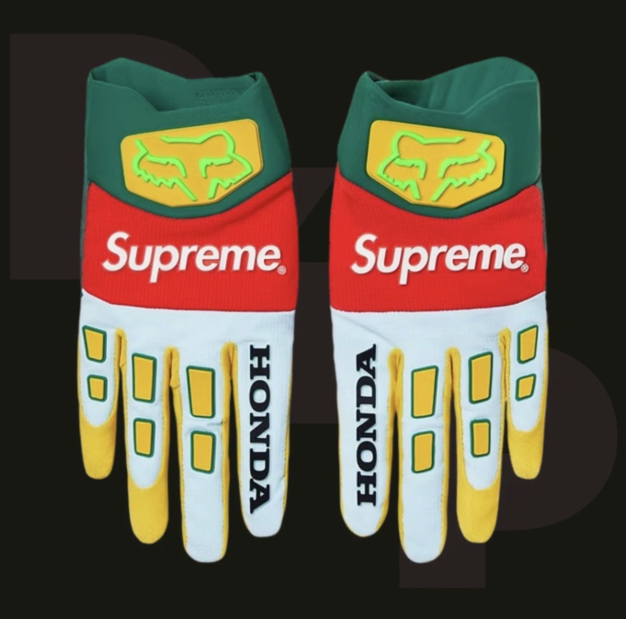 Supreme Honda Fox Racing Gloves (Medium)