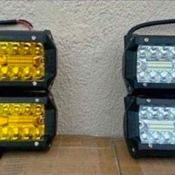 7" Inch Light Pods Work Lights Luces Niebla Neblina Focos Offroad 4x4 Ditch Lights