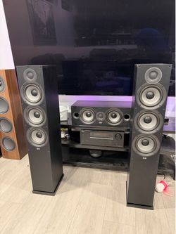 ELAC Debut 2.0 Home Theater Speakers (F6.2 Towers & C6.2 Center) - Audiophile Sound