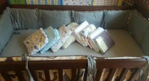 Amy Coe Designer Stamford Baby Crib And Dwell Studio Bedding Set