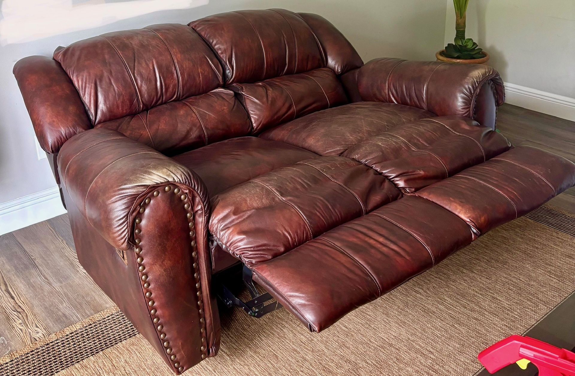 Leather Loveseat