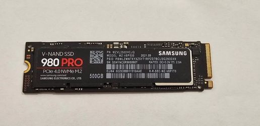 Samsung 980 PRO 500GB NVMe M.2 SSD – PCIe 4.0 – Gen 4