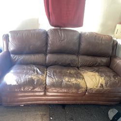 3 Set Leather Chair And Sofa