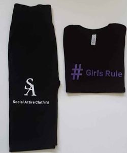 Black Leggings And Shirt Fit