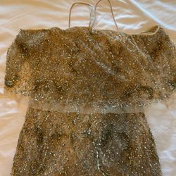 Aidan Mattox Ivory Dress