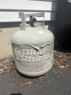 Blue rhino propane tank half full