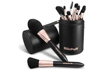 New - Silkpuff Makeup Brushes Set 15 Pcs Professional