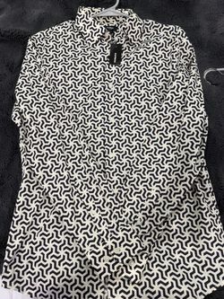 Express Men's Geometric Print Button-Down Shirt