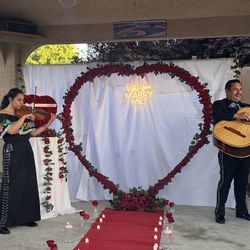 Heart Backdrop/ Corazón De Decoración 