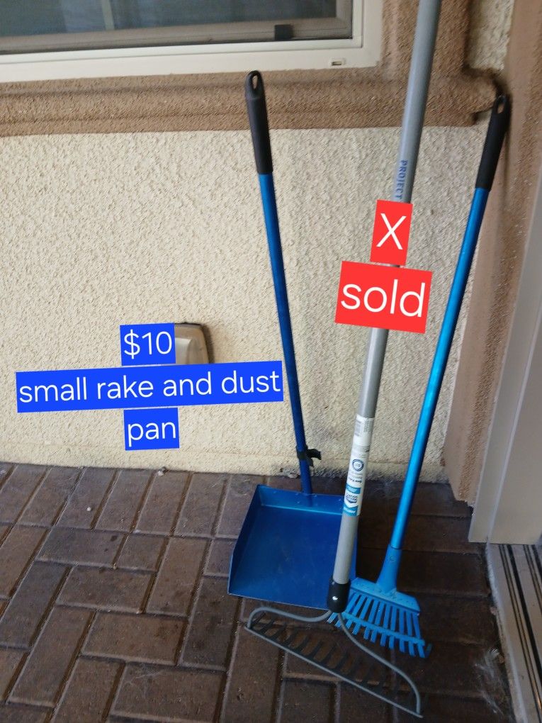 2 Pcs Small Rake And Dust Pan