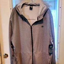 Riddle Grey Nylon Sjport Jacket...size Xxl Mens..Brand New!..Light Weight