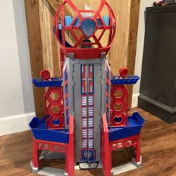 Paw Patrol Tower With Pups And Vehicles