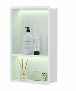 Bathroom shelf with lights
