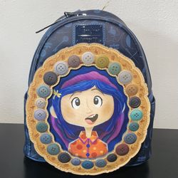 Loungefly Coraline Portal Button Frame Lenticular Mini Backpack
