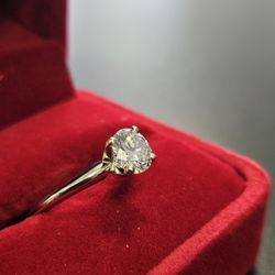 14K White Gold 1.00 Carat Solitaire