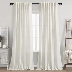 Cream Natural Linen Curtains