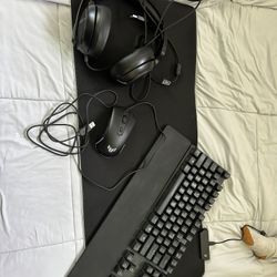 Gaming Steel series Keyboard , Asus mouse Headset And Mouse Pads!