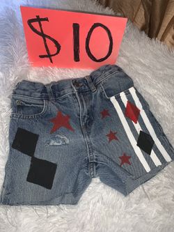 Harley Quinn shorts size 8 for girl Halloween costume