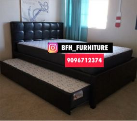 Full/twin size trundle with orthopedic mattress included