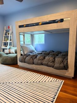 RH Baby & Child Thayer Bunk Bed – Timber White + 2 Mattresses