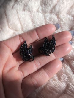 Black earrings