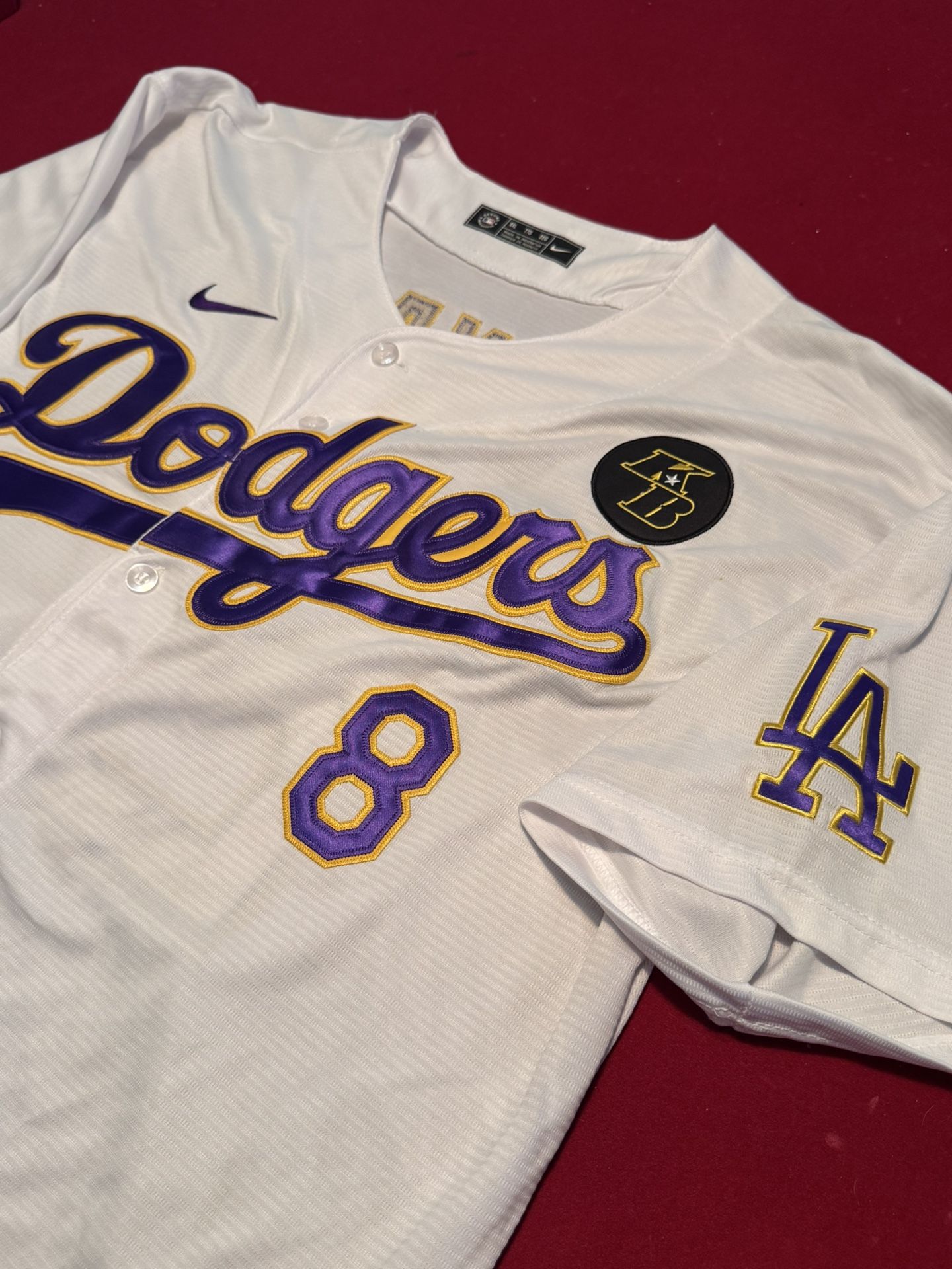 NEW LA DODGERS KOBE BRYANT Jersey BLACK #8 #24 Throwback Hardwood 