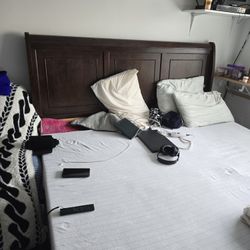 King Size Bed Frame With Metal Frame Same Size