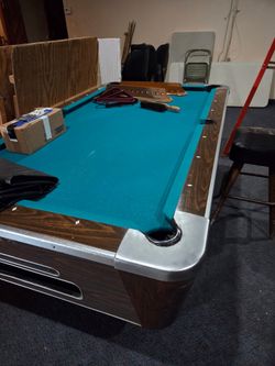 Coin operated .50 or Bypass Pool Table