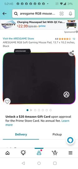 Aresgame RGB Mouse Pad 10"x13"