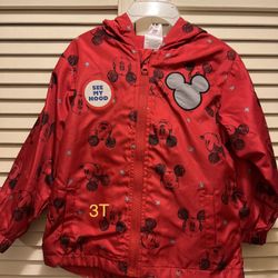 New Disney Mickey Mouse Windbreaker Jacket