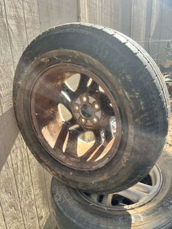 Set of 4 215/70/15 tires 5 on 4 1/2