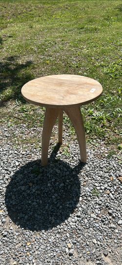 Wood side table