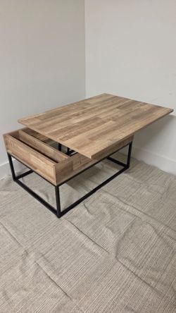 Modern Oak Lift-Top Coffee Table