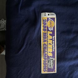 Vintage Lakers 2000 Championship Bumper Sticker