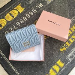 Blue Miu Miu Wallet