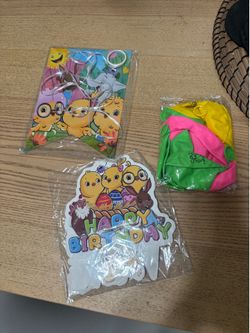 Canticos birthday decor - banner, balloons, cake and cupcake toppers