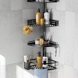 Adjustable Corner Shower Caddy Tension Pole