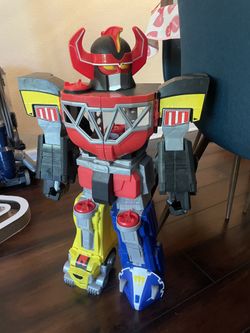 VINTAGE HUGE 2015 Imaginext Power Rangers Morphin Megazord 27" Playset