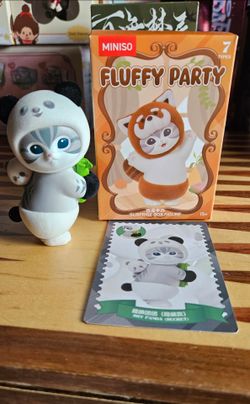 MINISO x Mofusand Fluffy Party Series blind box collection. SECRET  SHY PANDA