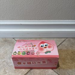 Wooden Carved Fruit Series Ornaments figure (pack of 6) 